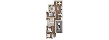 Floor Plan Duplex Single Story