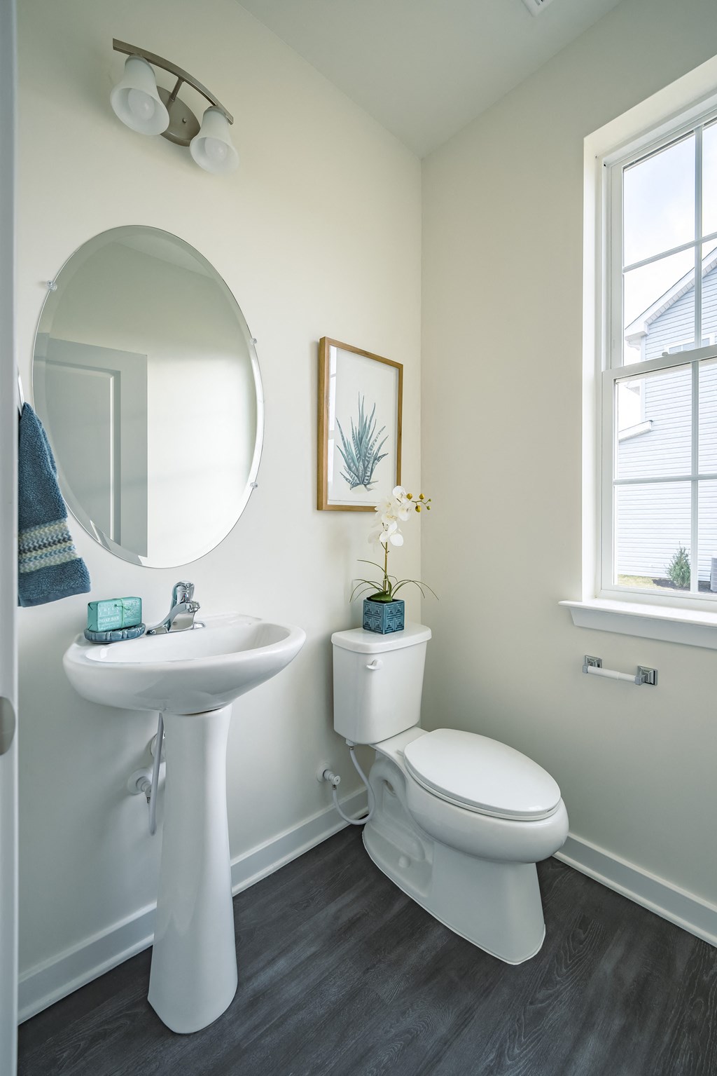 Half bathroom with window