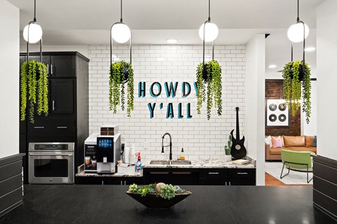 24-Hour Clubhouse with Kitchen, Coffee Bar and Wi-Fi