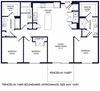 3 Bedroom 3 bath floorplan with L-shaped kitchen, pantry, w/d. two bathrooms have a tub/shower while the other is a standalone shower. Walk-in closets. Fenced-in Yard
