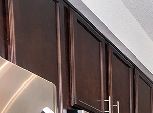 Buxton Model Kitchen a kitchen with granite counter tops and stainless steel appliances