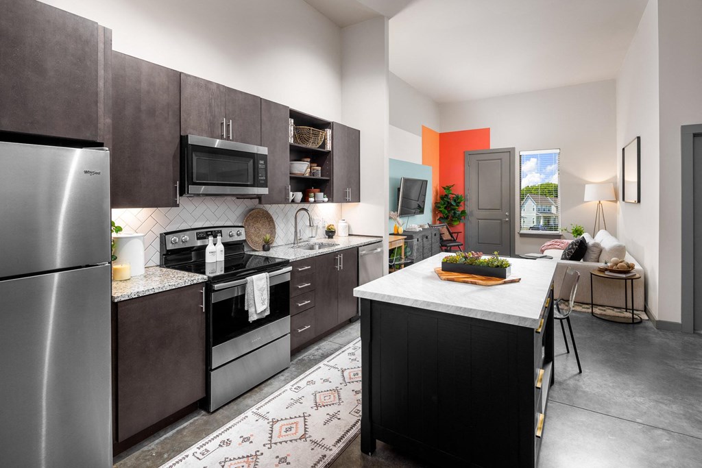 kitchen with stainless steel appliances