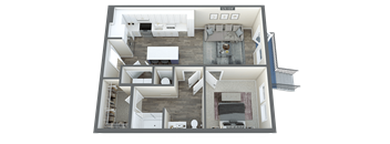 a 3d floor plan of a 2100 sq ft house
