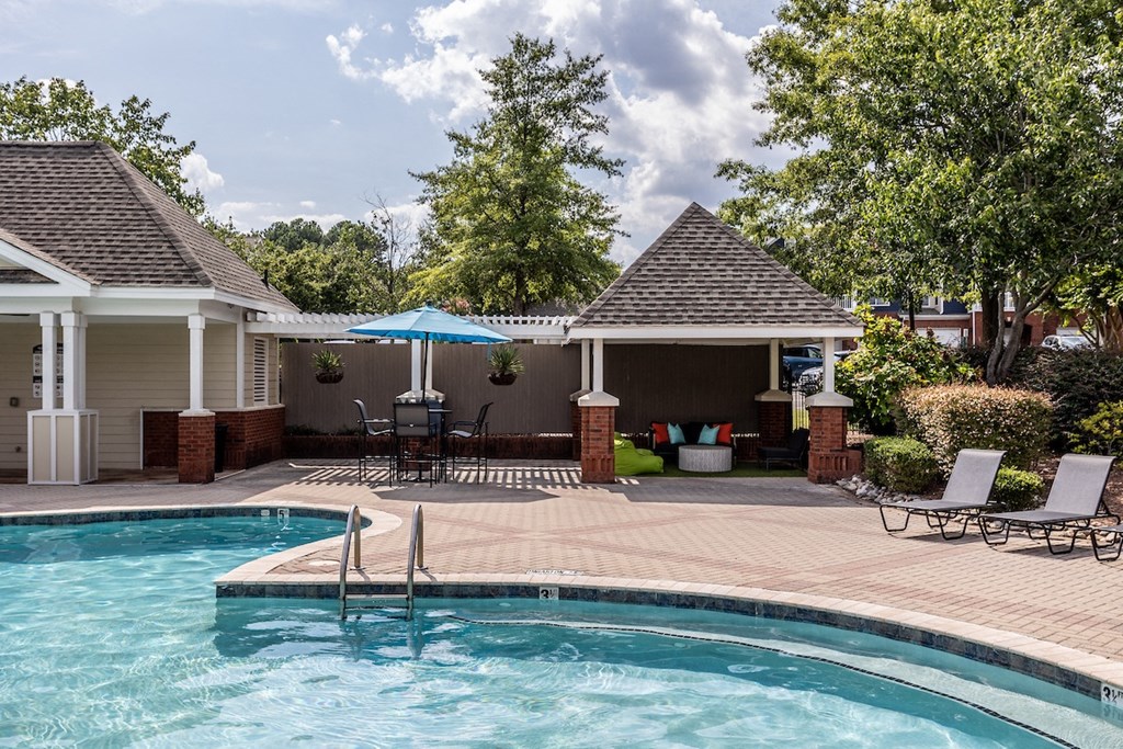 take a dip in the pool at villas at houston levee west apartments in cord