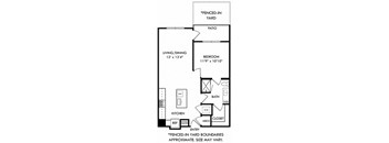 a floor plan of a bedroom apartment