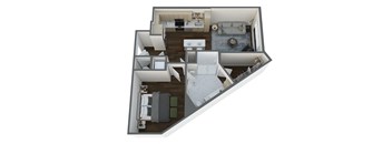 a234 floor plan  a303  the retreat  apartment homes  670 sq