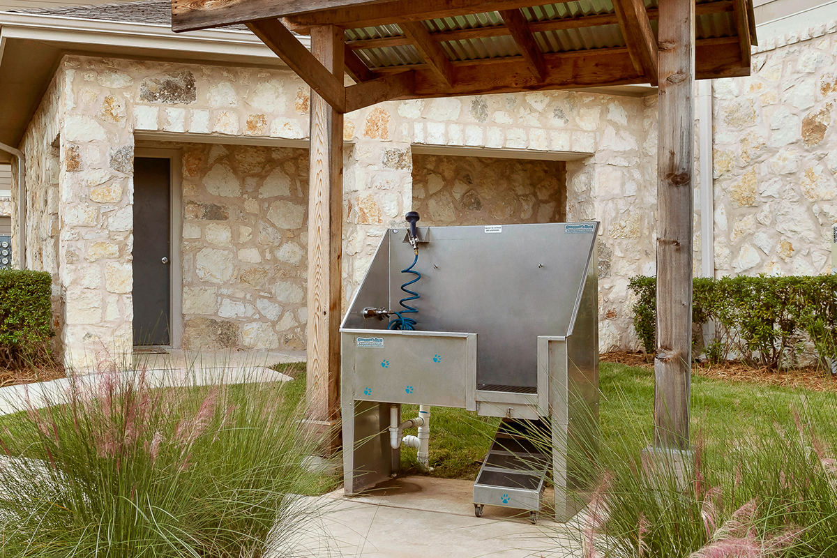 the front of a house with an electricity generator