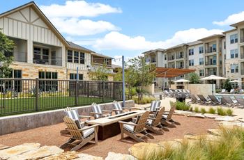 an outdoor patio with chairs and tables at the preserve at ballantyne commons