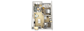 bedroom floor plan an in 2d