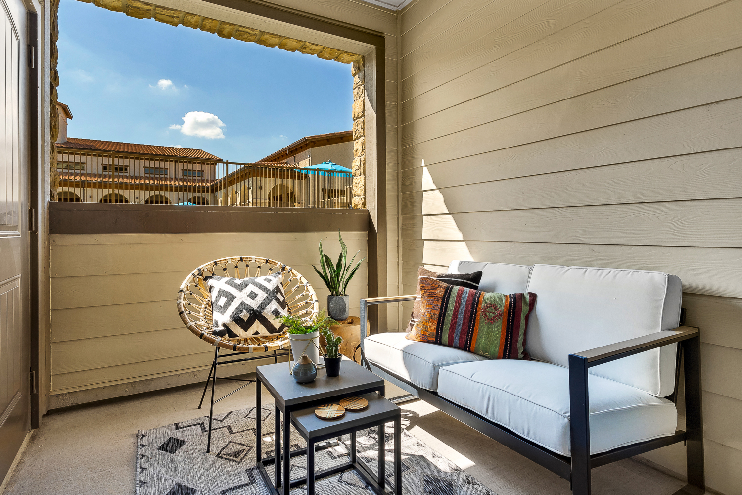 Patio/Balcony with Storage Closet