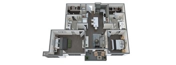 the 1122 square foot 1 bedroom floor plan  apartments