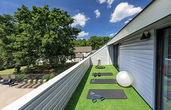 Outdoor fitness area
