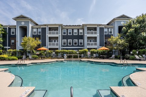 our apartments showcase an unique swimming pool