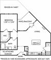 The Patterson with Attached Garage and Fenced-in Yard. 1 bedroom apartment. Kitchen with island open to living/dinning rooms. 1 full bathroom. Walk-in closet. Patio/balcony.