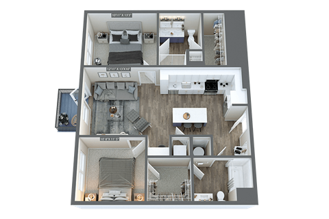 the residencia floor plan  460 sq ft