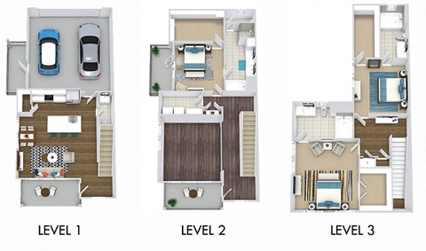 Harris townhome with garage. 3 bedroom townhome. Kitchen with island open to living/dinning room. 3 full bathrooms + powder room. Walk-in closets. patio/balcony.