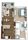 The Smith The Smith. 1 bedroom apartment. Kitchen with bartop open to living/dinning room. 1 full bathroom. Walk-in closet. Patio/balcony.
