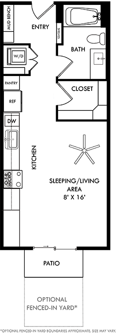 a floor plan of a house with a living room and a dining room