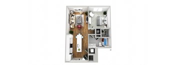 a floor plan of a small apartment