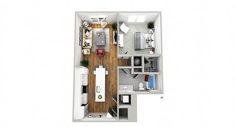 a floor plan of a small apartment