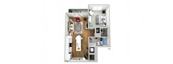 a floor plan of a small apartment