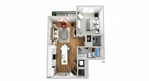 a floor plan of a small apartment