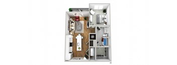a floor plan of a small apartment