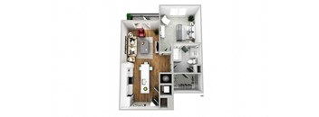a floor plan of a small apartment