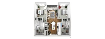 bedroom floor plan an in 2d