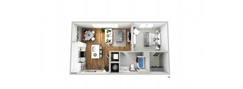 a floor plan of a home with a wooden floor