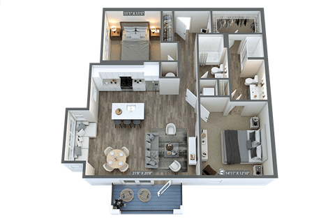 the residencia floor plan 271  455 sq ft