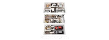 A series of images showing different floor plans of a house.
