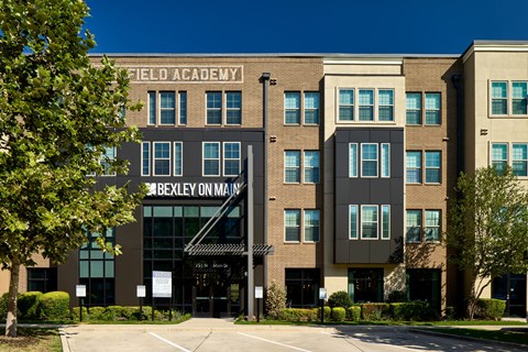 A building with the words Field Academy on the top of it.