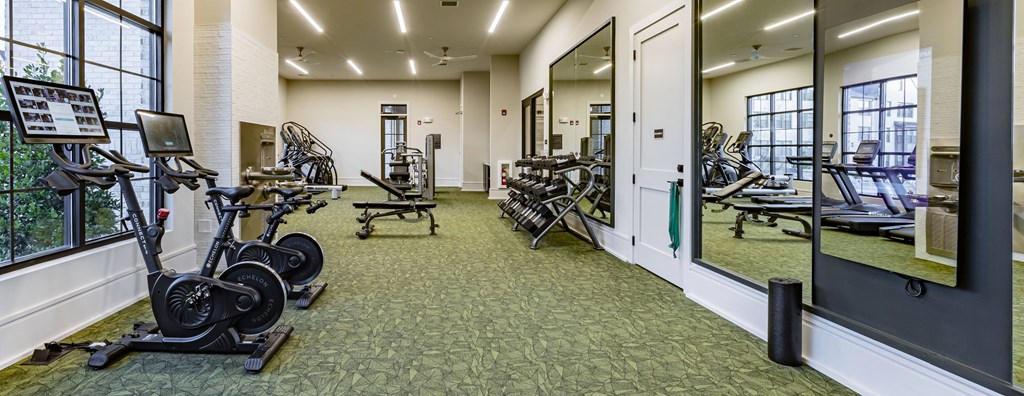 the gym at the westminster apartments