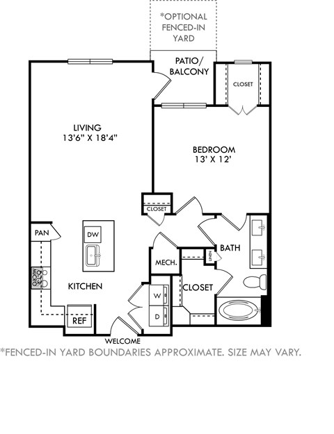 A black and white image of a floor plan for a house.
