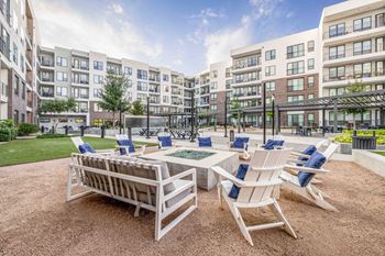 Courtyard Fire Pit with Cozy Seating