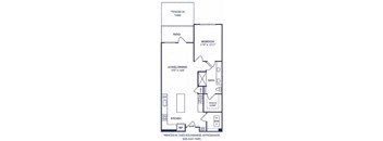 a diagram of a floor plan of a small house