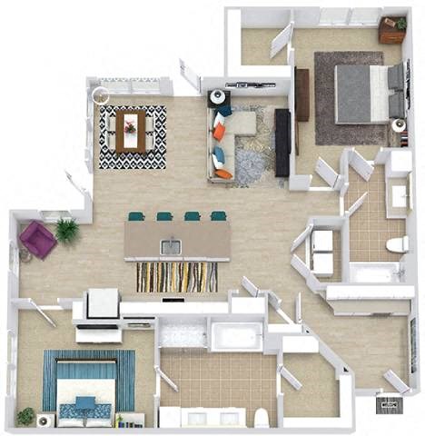 411 Harrold Street Studio-2 Beds Apartment for Rent - Photo Gallery 68