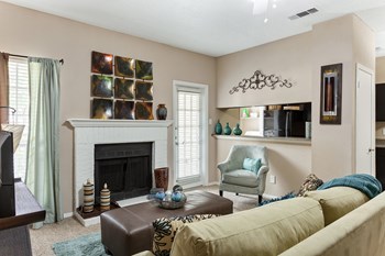 Living Room with Fireplace Property Image