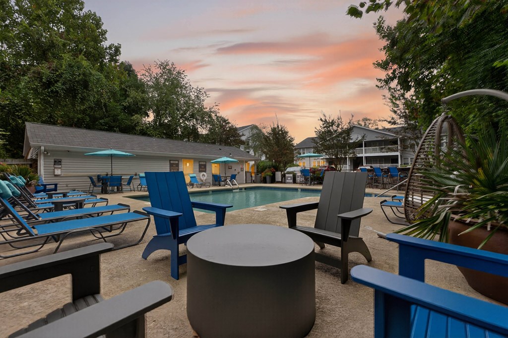 Poolside Patio at Lofts of Wilmington, Wilmington, North Carolina