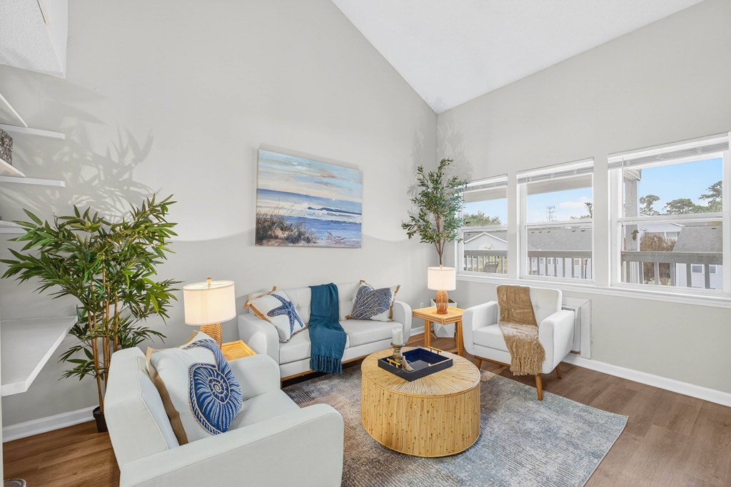 Modern Living Area at Lofts of Wilmington, North Carolina