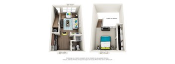 A1P - Dogwood I Previously Reno -1 bedroom 1 bathroom Loftat Lofts of Wilmington, Wilmington, North Carolina