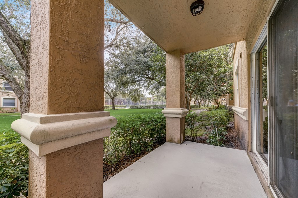 Outdoor patio at Pembroke Pines Landings, Pembroke Pines, FL, 33025