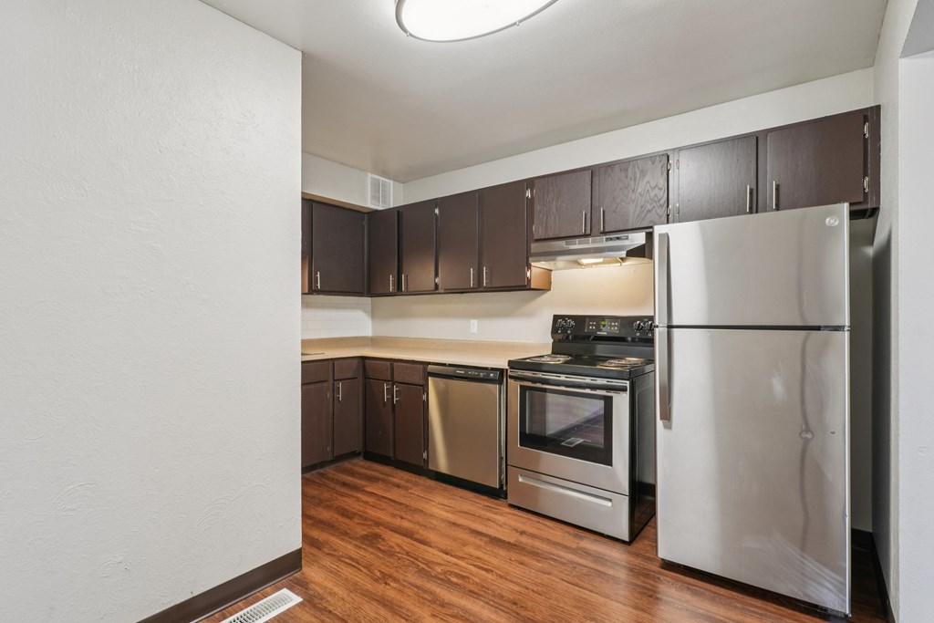 Fully Equipped Kitchen at Aspen Townhomes, Colorado Springs, CO, 80909
