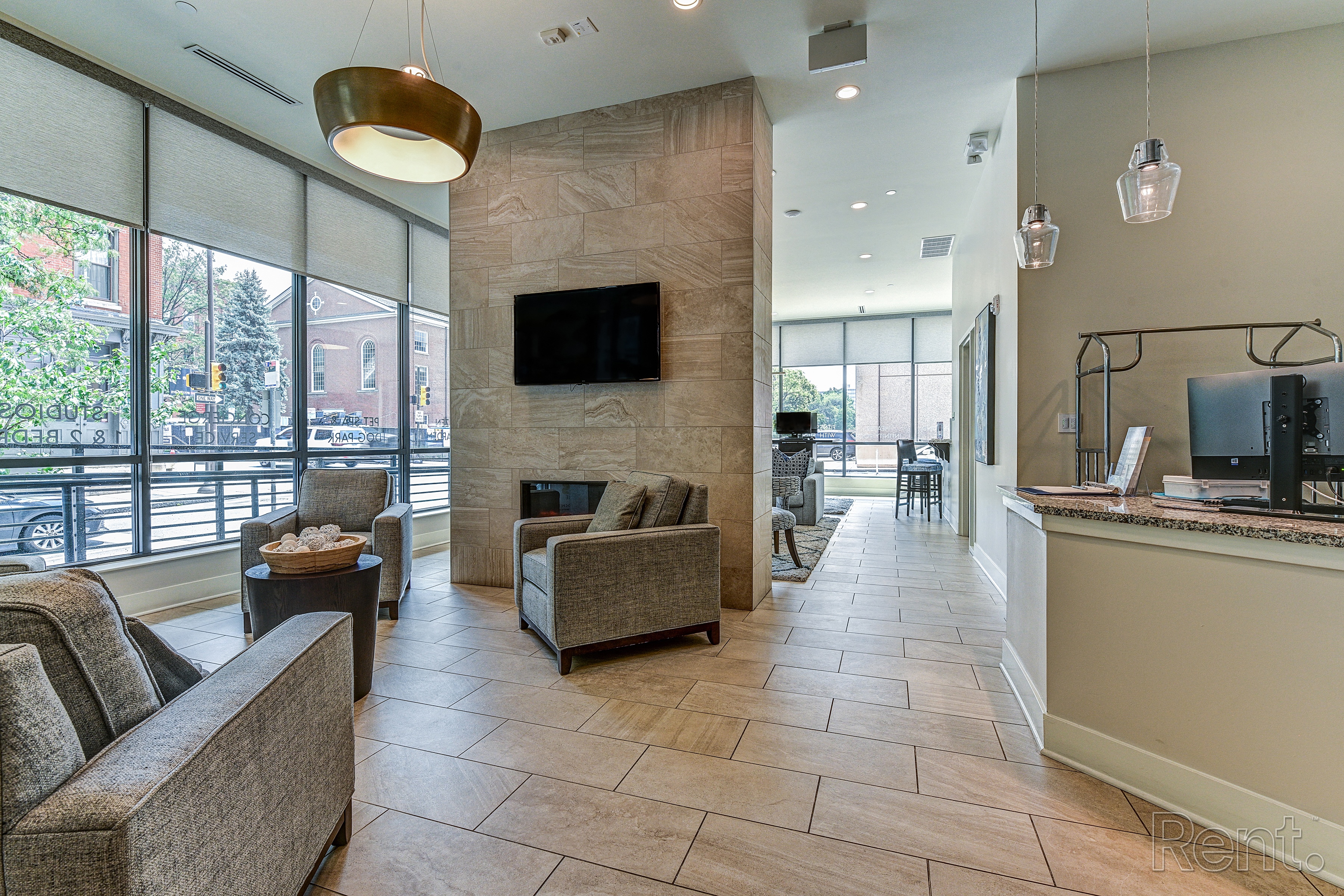 The lobby  at The View at Old City, Philadelphia