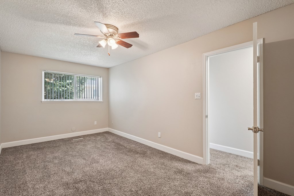 Carpeted Bedroom at Aspen Townhomes, Colorado Springs, 80909