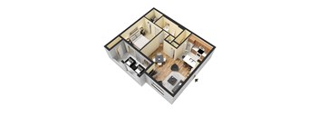 1 Bed 1 Bath Floor Plan at Heritage Bay, Florida