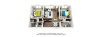 B1P - Red Maple Previously Reno - 2 bedroom 2 bathroom at Lofts of Wilmington, Wilmington, North Carolina