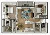 Delmar Floor Plan Delmar Floor Plan at Sanford Landing Apartments, Sanford, FL
