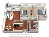 2 Bedroom / 1 Bath - 850 Sq. Ft. Floor Plan Image - B1 2 Bedroom / 1 Bath - 850 Sq. Ft. Floor Plan Image - B1 at Glen at Hidden Valley, Reno, Nevada
